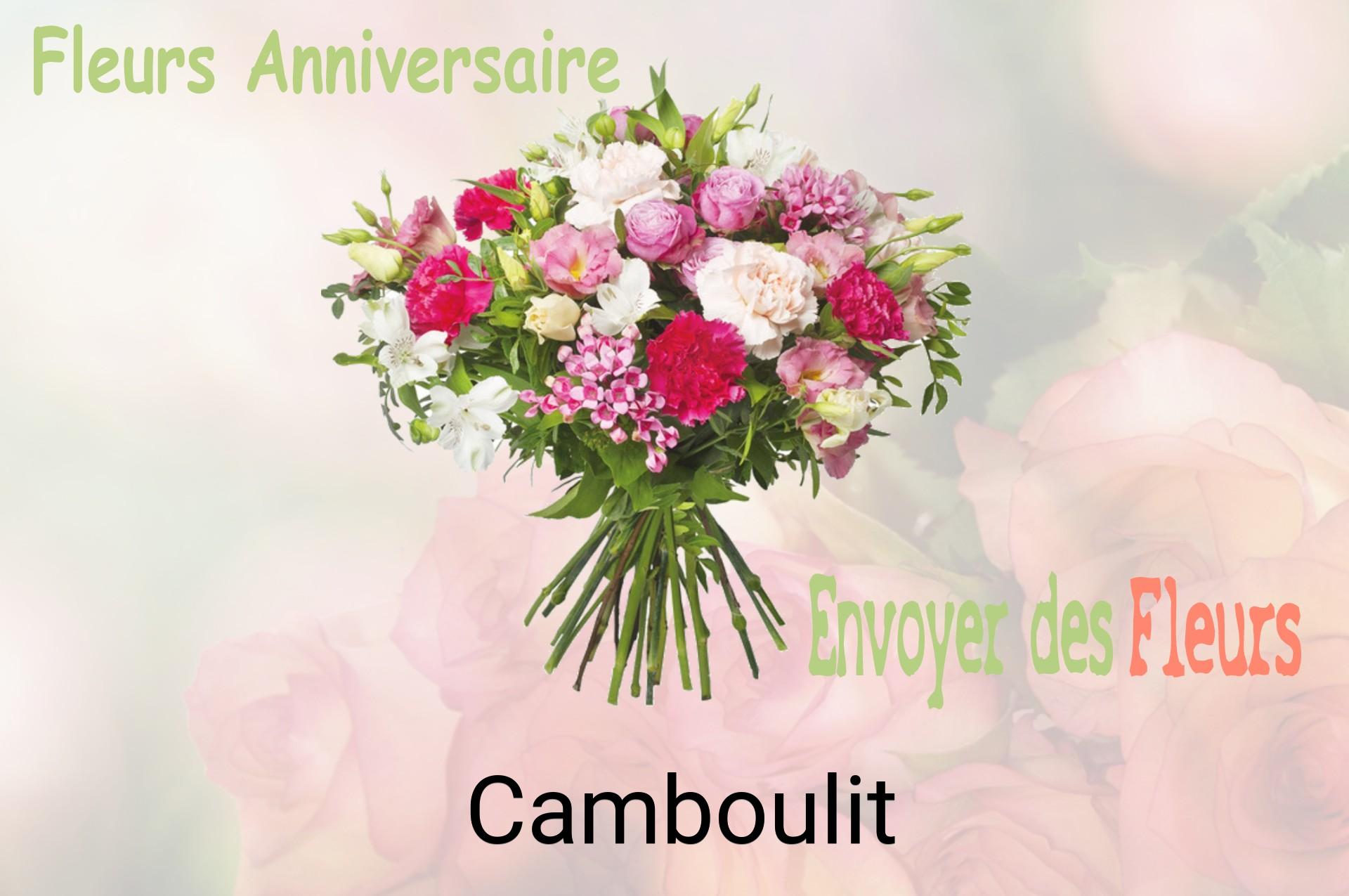 Bouquet de fleurs d’anniversaire livré à Camboulit